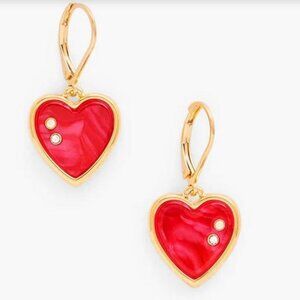 NEW TALBOTS - Heart Drop Earrings